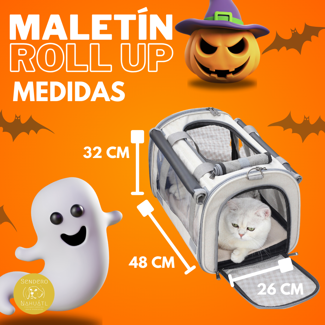 Maletín roll UP portamascota bolso para perro, gato