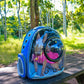 mochila espacial para gato, perro, conejo - versión expandible mochila porta mascota