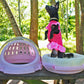 Kennel esfera 2 en 1 para mascota, portagato, chihuahua o conejo