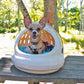 Kennel esfera 2 en 1 para mascota, portagato, chihuahua o conejo