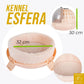 Kennel esfera 2 en 1 para mascota, portagato, chihuahua o conejo