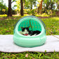 Kennel esfera 2 en 1 para mascota, portagato, chihuahua o conejo