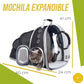 mochila espacial para gato, perro, conejo - versión expandible mochila porta mascota