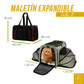 maletín expandible porta mascota, bolso para gato, perro APROBADO POR AEROLÍNEA